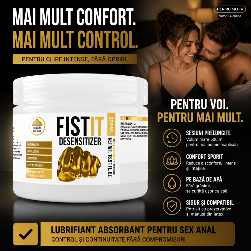 Lubrifiant Fist It Numbing 500 ml