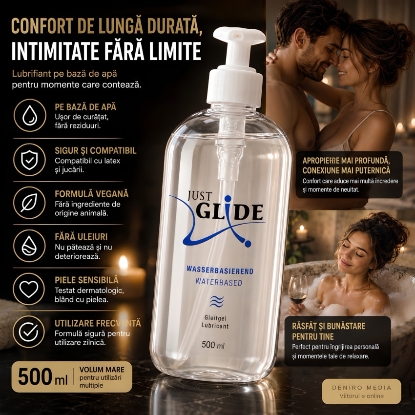 Lubrifiant Just Glide Waterbased 500 ml