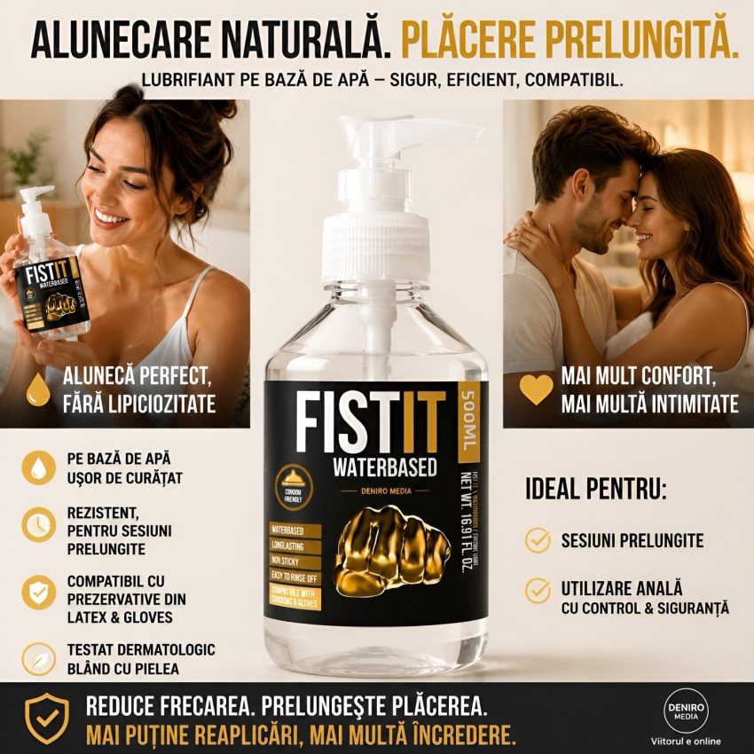 Lubrifiant pe Bază de Apă FISTIT 500ml