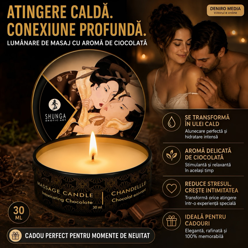 Lumânare Masaj Shunga Ciocolată 30ml