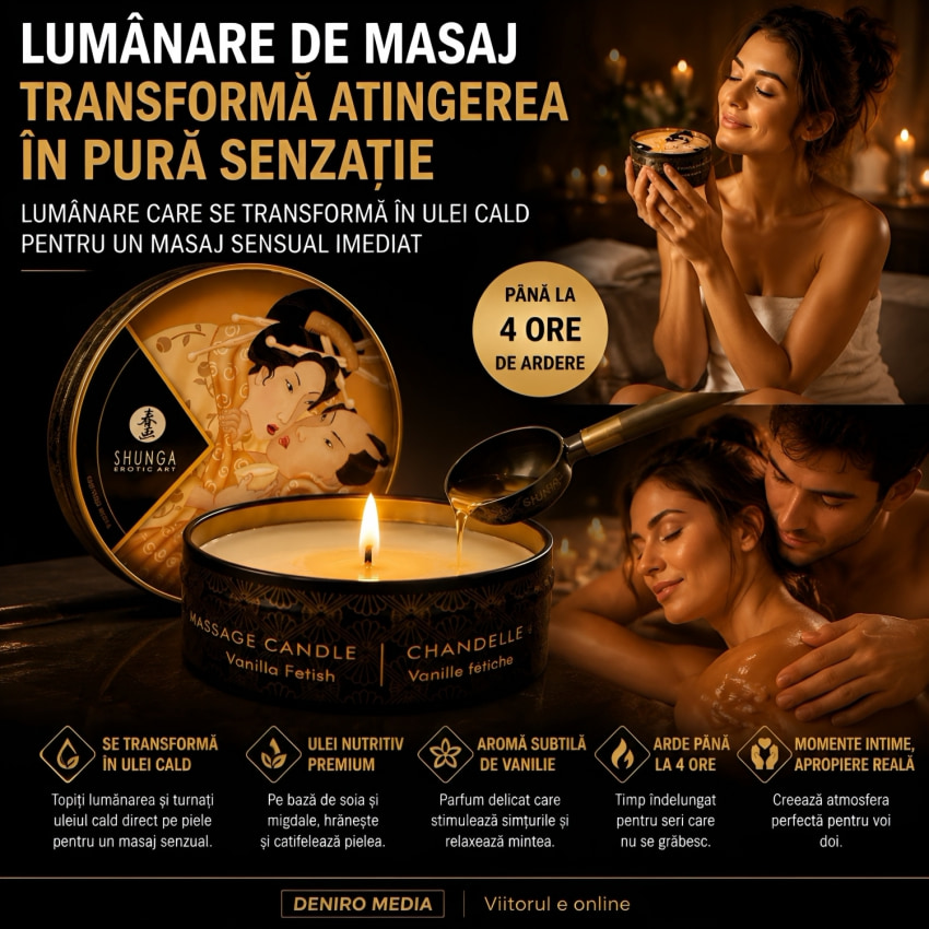 Lumânare Frecție Shunga Vanilie 30ml