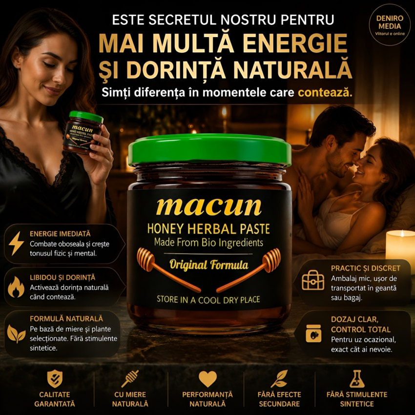 Macun Pastă De Miere cu Plante Pentru Libido și Tonus 40g