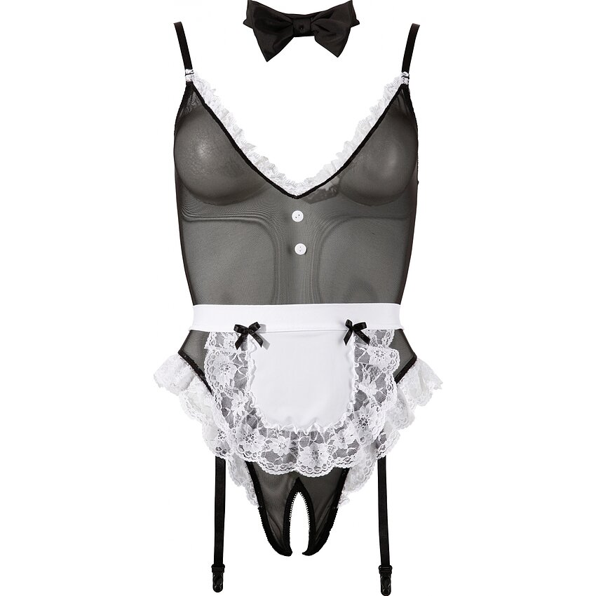 Maid Costume Cottelli Collection Negru XL