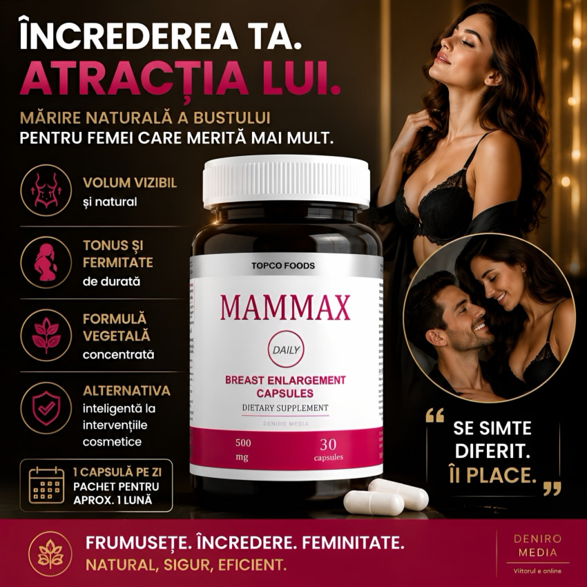 Mammax Pastile Pentru Mărirea Bustului 30buc