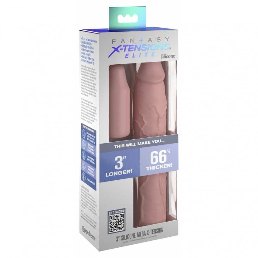 Manșon silicon Fantasy X-Tensions Elite +8,9 cm, +66%