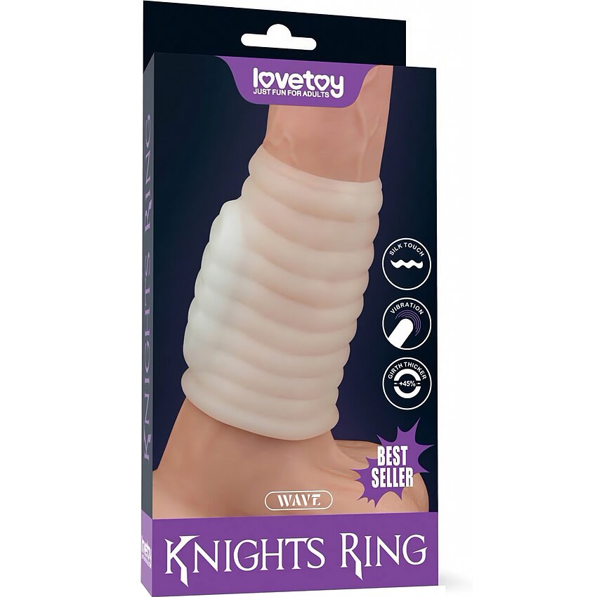 Manson Vibrator Lovetoy Knights Ring Alb