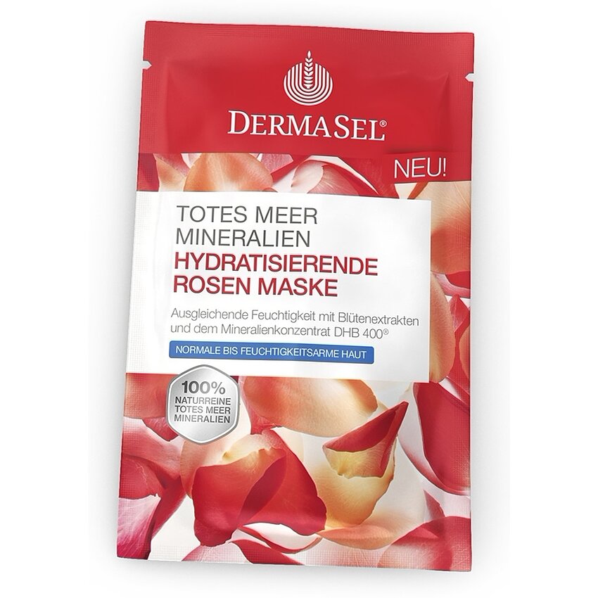 Mască facială ten sensibil cu trandafiri Dermasel 12ml