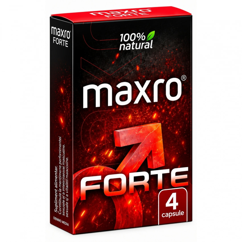 Pastile MaxRo Forte Pentru Potență și Erecție 4buc
