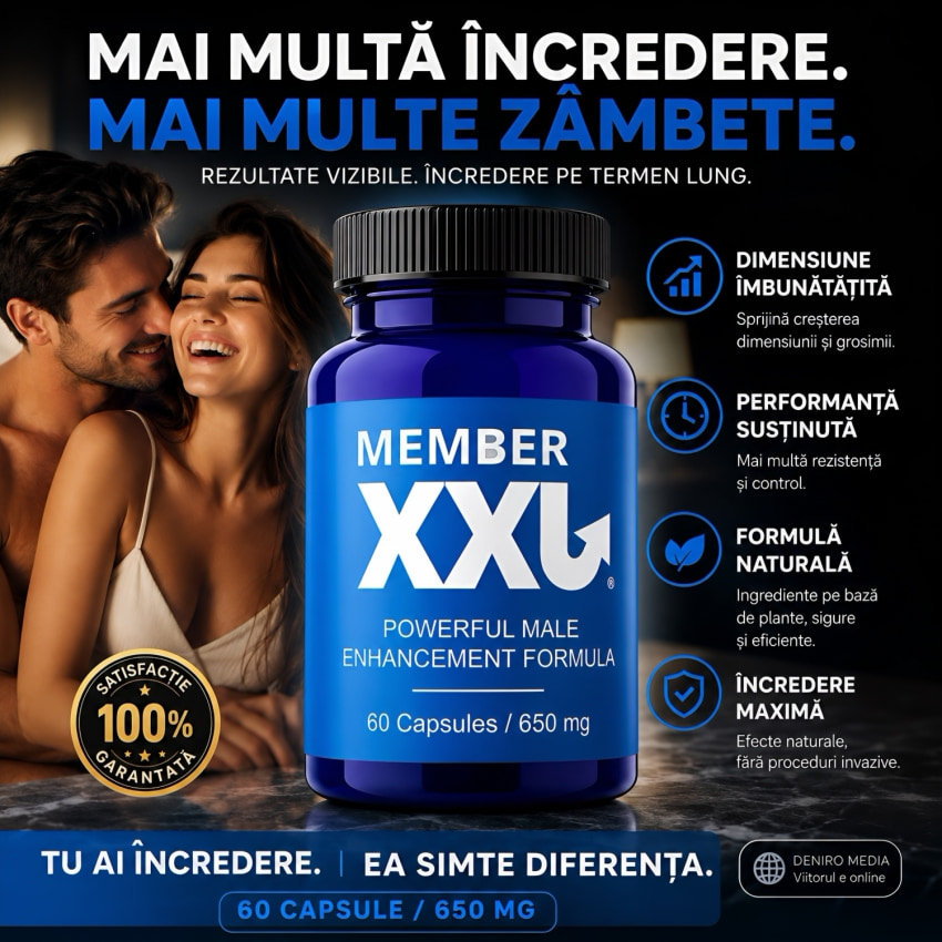 Member XXL Capsule Din Plante Pentru Alungirea Falusului 60buc