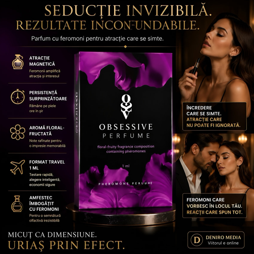 Obsessive Parfum Hormoni de atracție Floral Fructat 1 ml, Trandafir Seducător