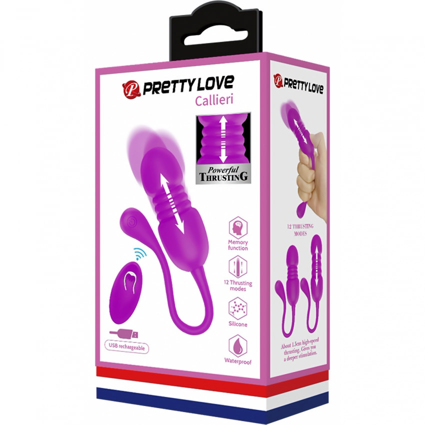 Ou Vibrator Reîncărcabil 12 Moduri cu Telecomandă Mov