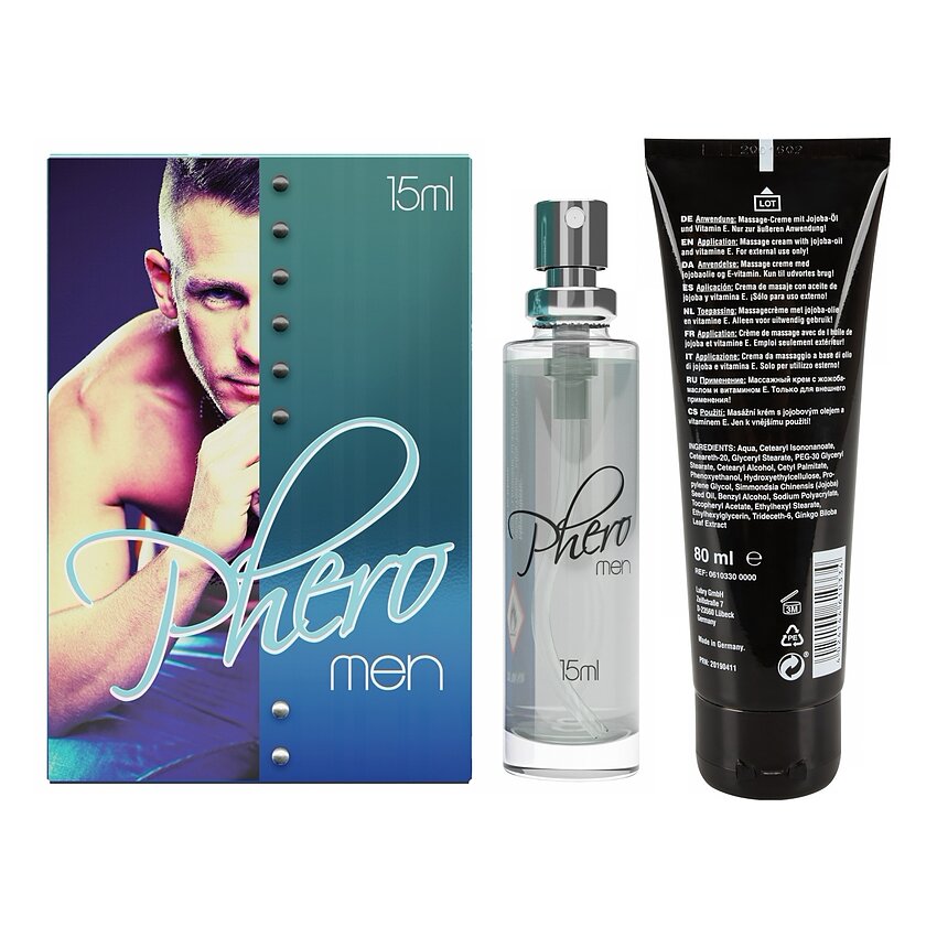 Pachet Cremă Erecție Penis XXL + Parfum cu Feromoni Pheromen