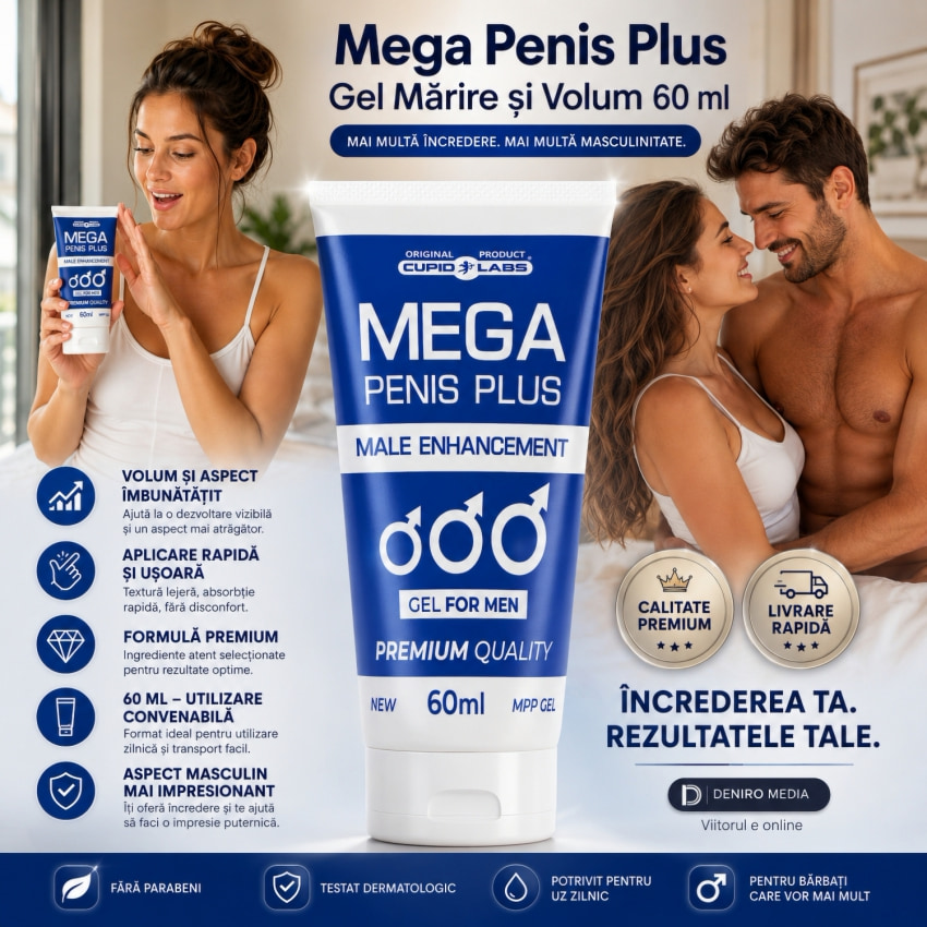 Pachet Parfum cu Feromoni Pheromen 15ml Și Gel Mărire Penis Mega Penis Plus 65ml