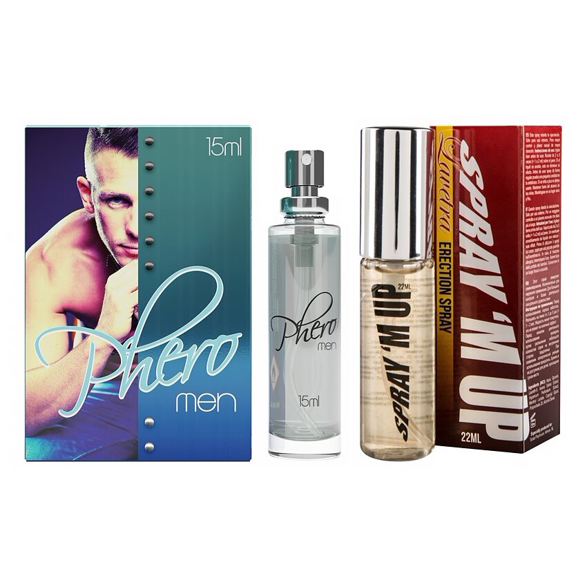 Pachet Parfum cu Feromoni Pheromen 15ml + Spray Erecție Spray M-Up 22ml