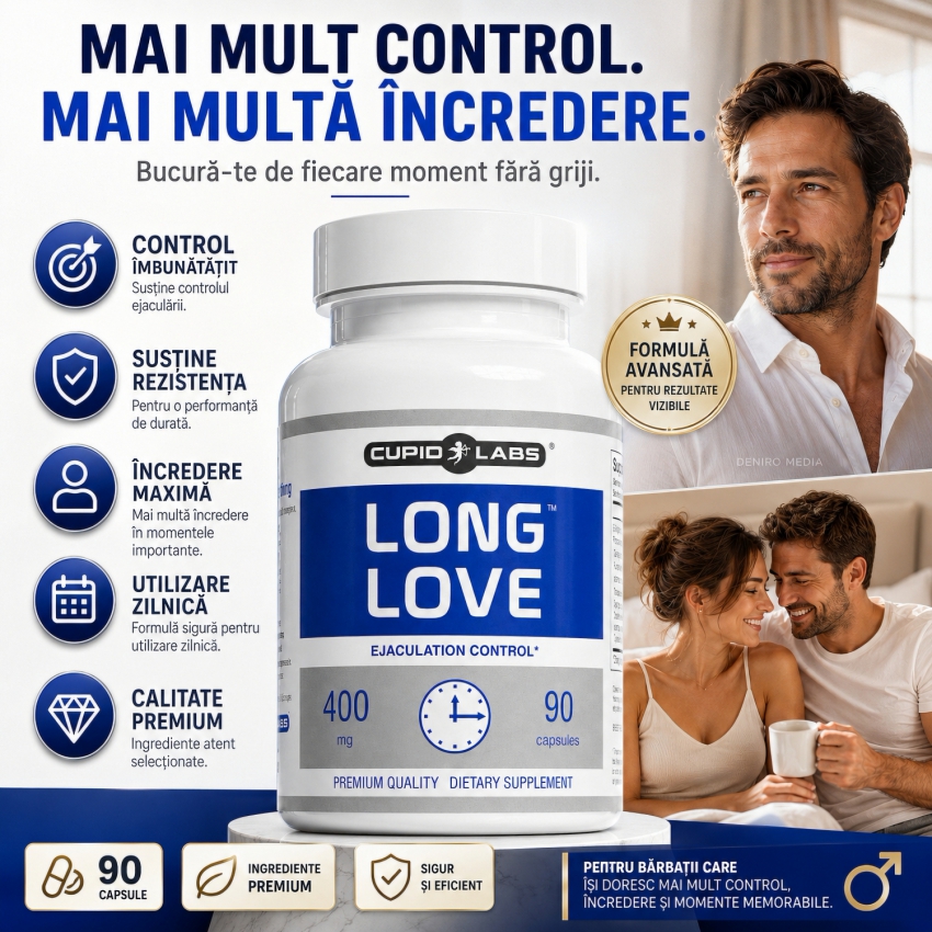 Pachet Tablete Ejaculare Timpurie Long Love 90 capsule + Special Cleaner Love Toys 50ml