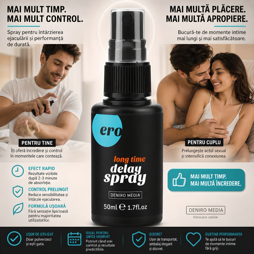Pachet Spray HOT Delay + Picături Spanish Fly