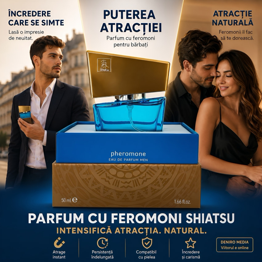 Parfum Feromoni Shiatsu pentru Bărbați Seducție Puternică 50ml