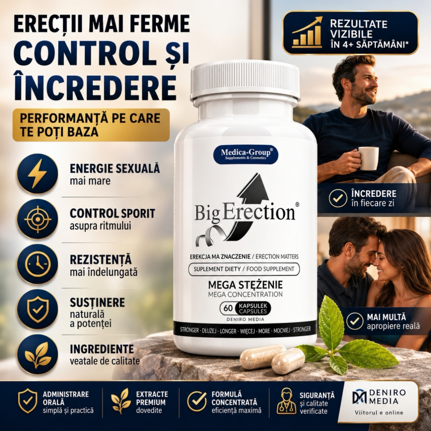 Pastile BigErection Pentru Erecții Puternice 60buc