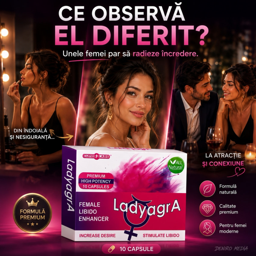 Pastile Ladyagra pentru Creștere Libido Feminin 10buc