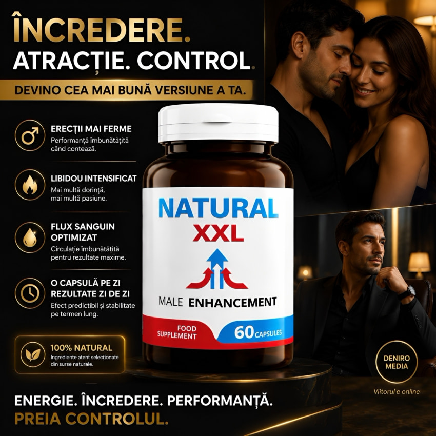Pastile Erecție Natural XXL 60capsule