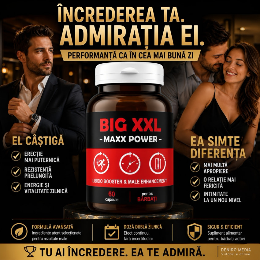 Pastile Erecție Și Potență Big XXL Max Power 60 capsule