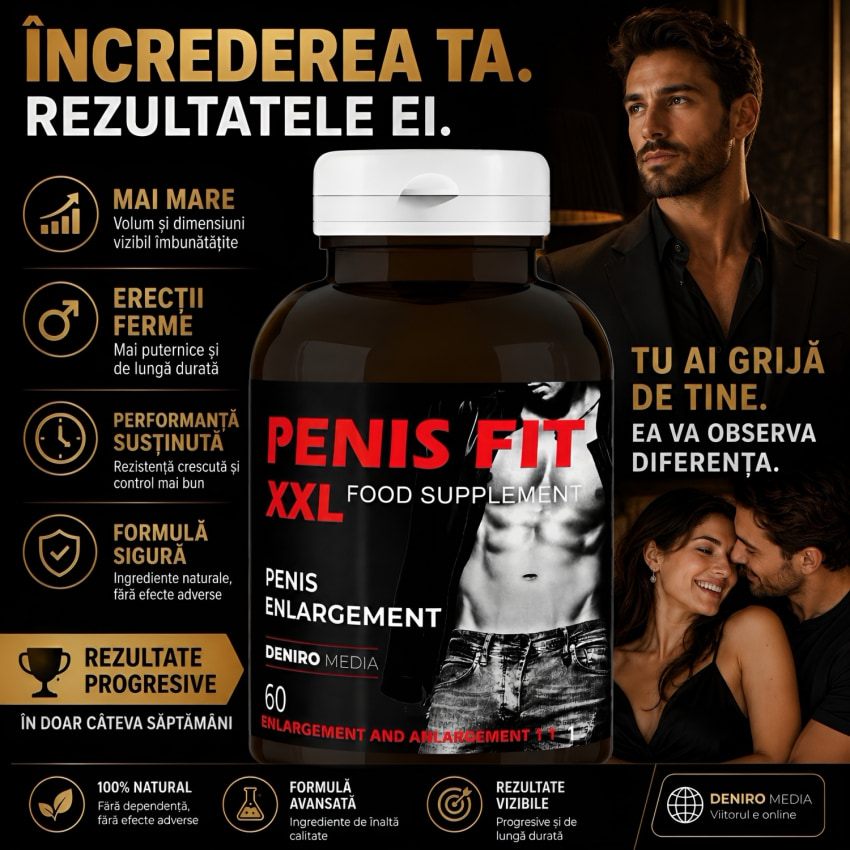 Pastile Mărire Mădular Fit XXL 60capsule