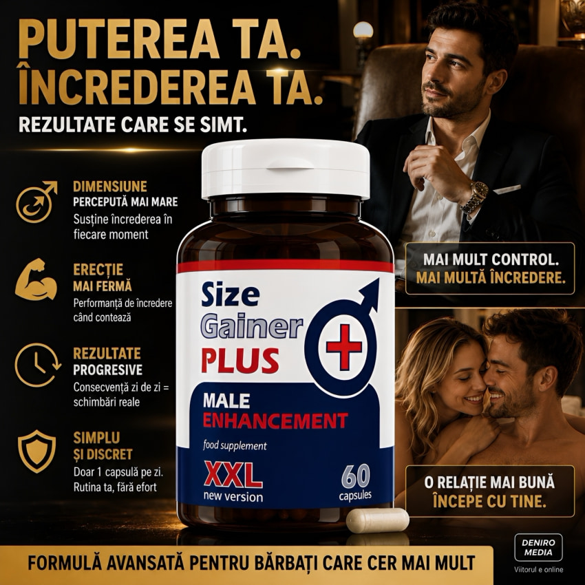 Pastile Mărire Mădular Size Gainer Plus 60capsule