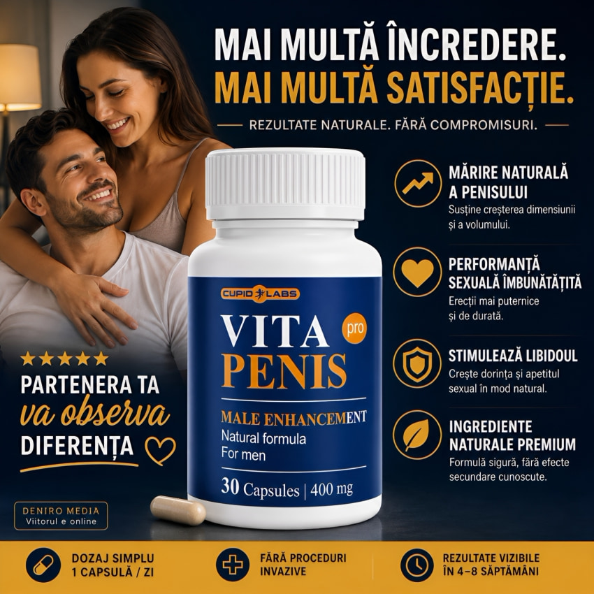 Pastile Mărirea Membrului Vita Mădular 30 capsule