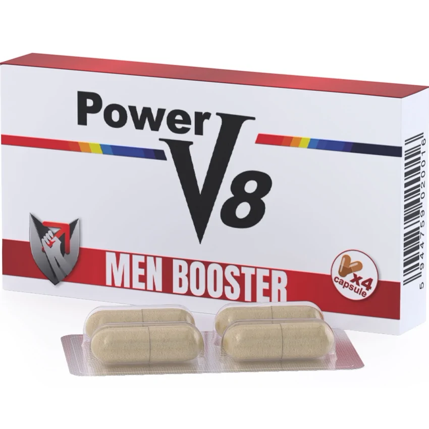 4 Pastile Pentru Erecție Și Potență Power V8