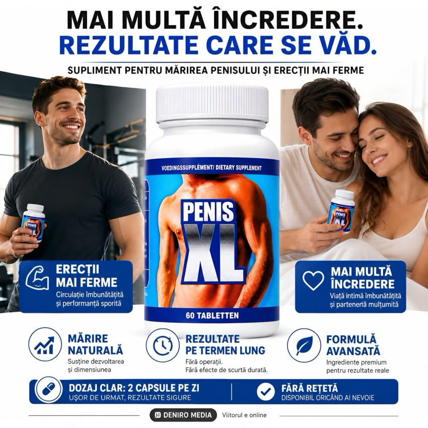 Pastile Pentru Alungirea Penisului XL 60 buc
