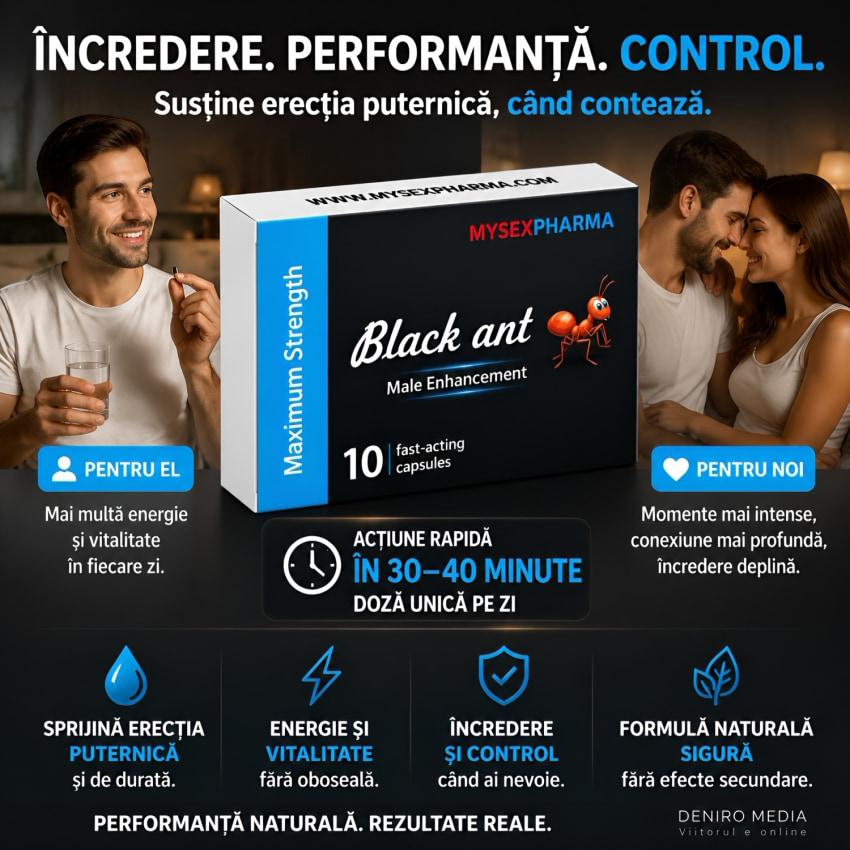 Pastile Vigoare Cupid Labs Black Ant 10buc