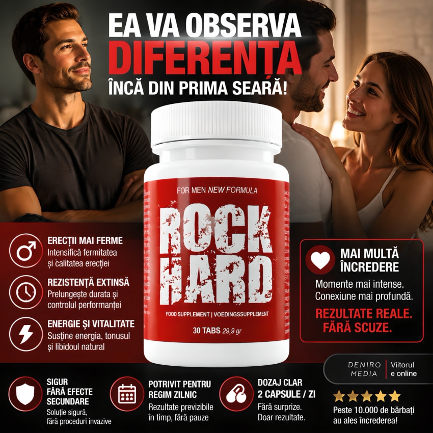 Pastile Potentă Tare Ca Stâncă 30capsule