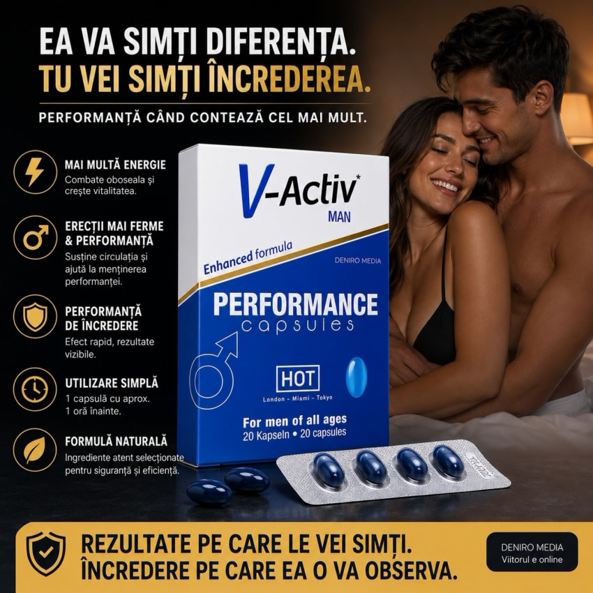 Pastile Potentă V-Activ Pentru Bărbați 20buc