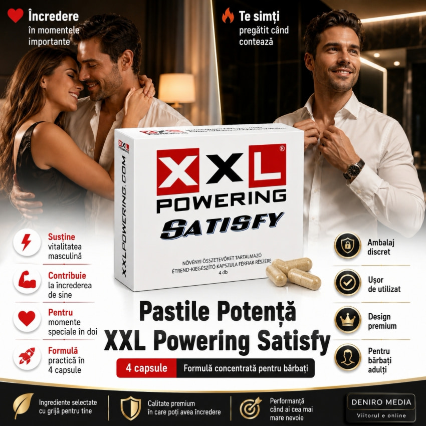Pastile Vigoare XXL Powering Satisfy 4capsule