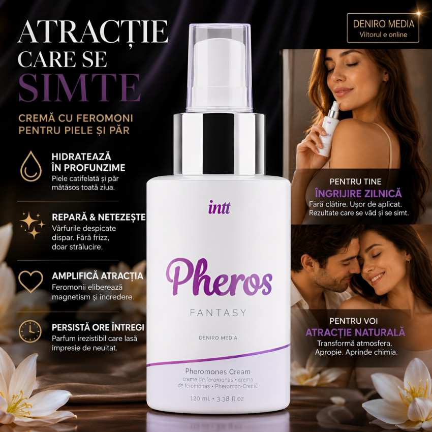 Pheros Fantezie – Cremă 10 în 1 cu Feromoni și Hidratare 100ml