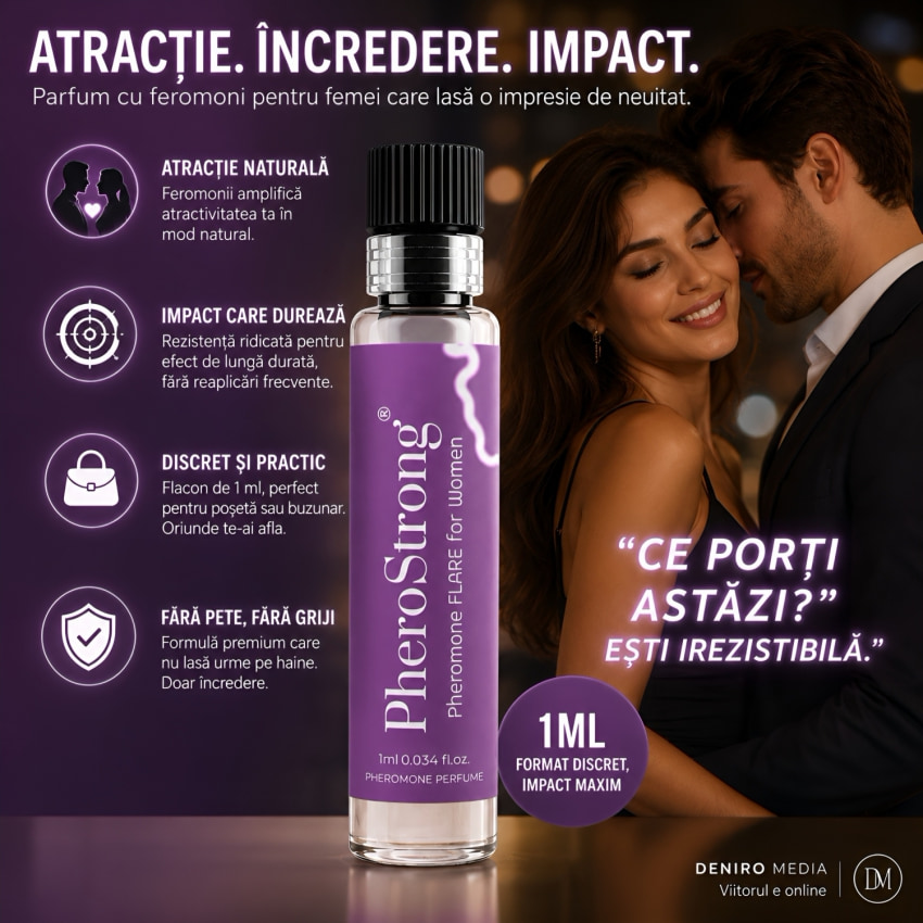 PheroStrong Flare — Parfum cu Feromon, 1 ml Pentru Femei
