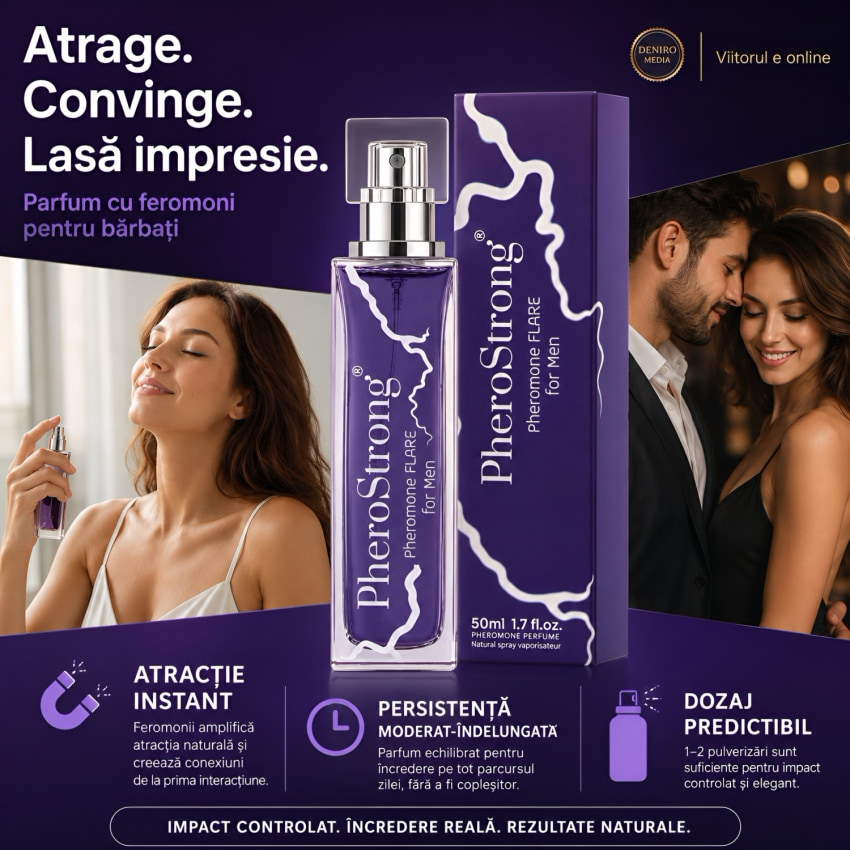 PheroStrong Flare — Parfum cu Hormoni de atracție Pentru Bărbați, 50 ml