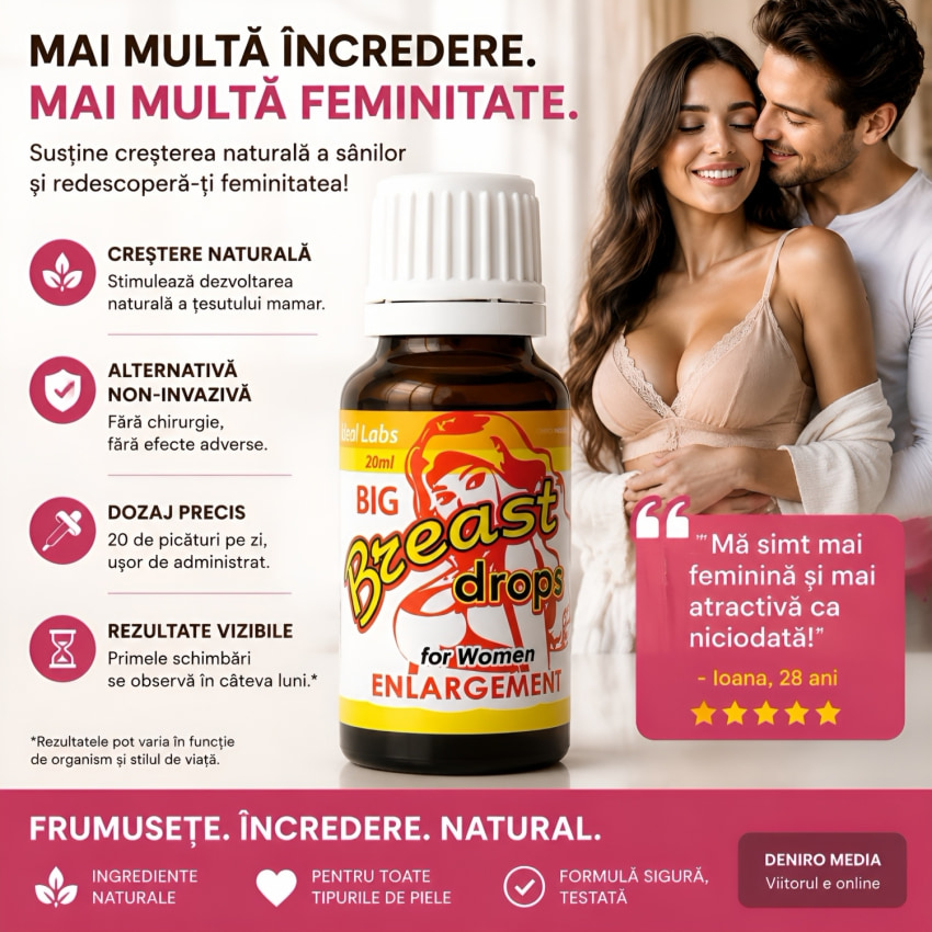 Picături Mărirea Sânilor Breast Drops 20 ml
