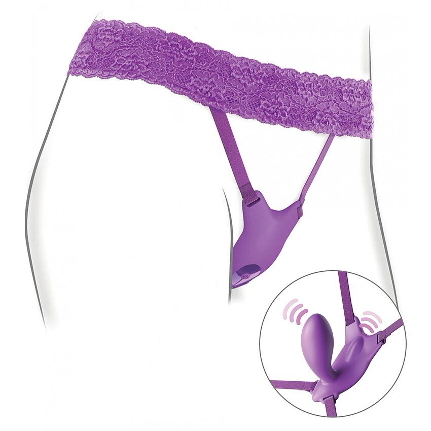 Pipedream Butterfly Strap On 10 Moduri Reîncărcabil Mov
