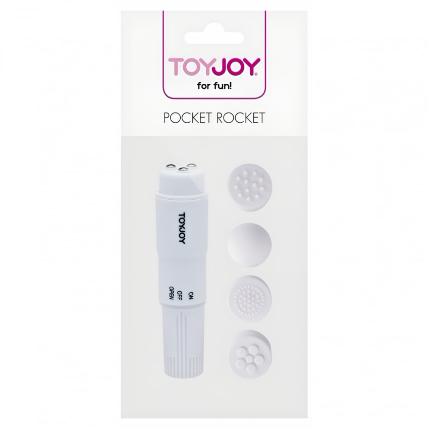 Pocket Rocket Vibrator Alb