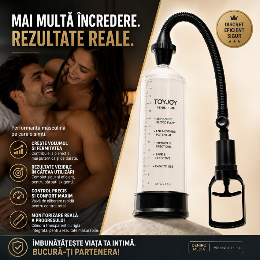 Pompă Mărire Intensă Negru