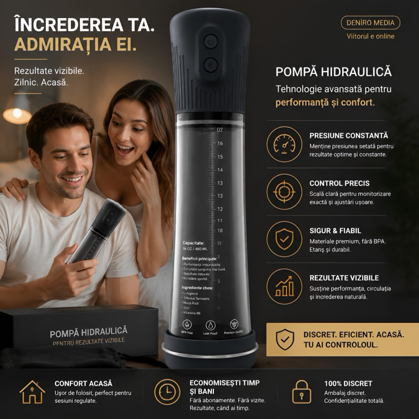 Pompă Penis Dorcel Hydro Pump Negru