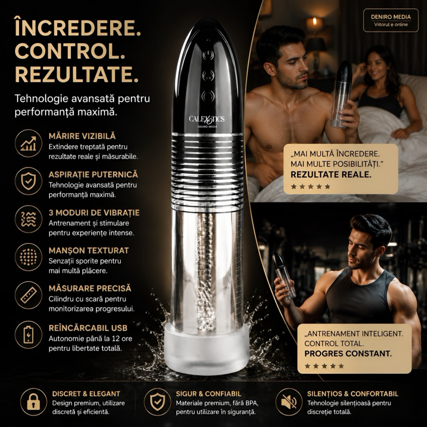 Pompă Pentru Penis Executive Automatic Smart Negru