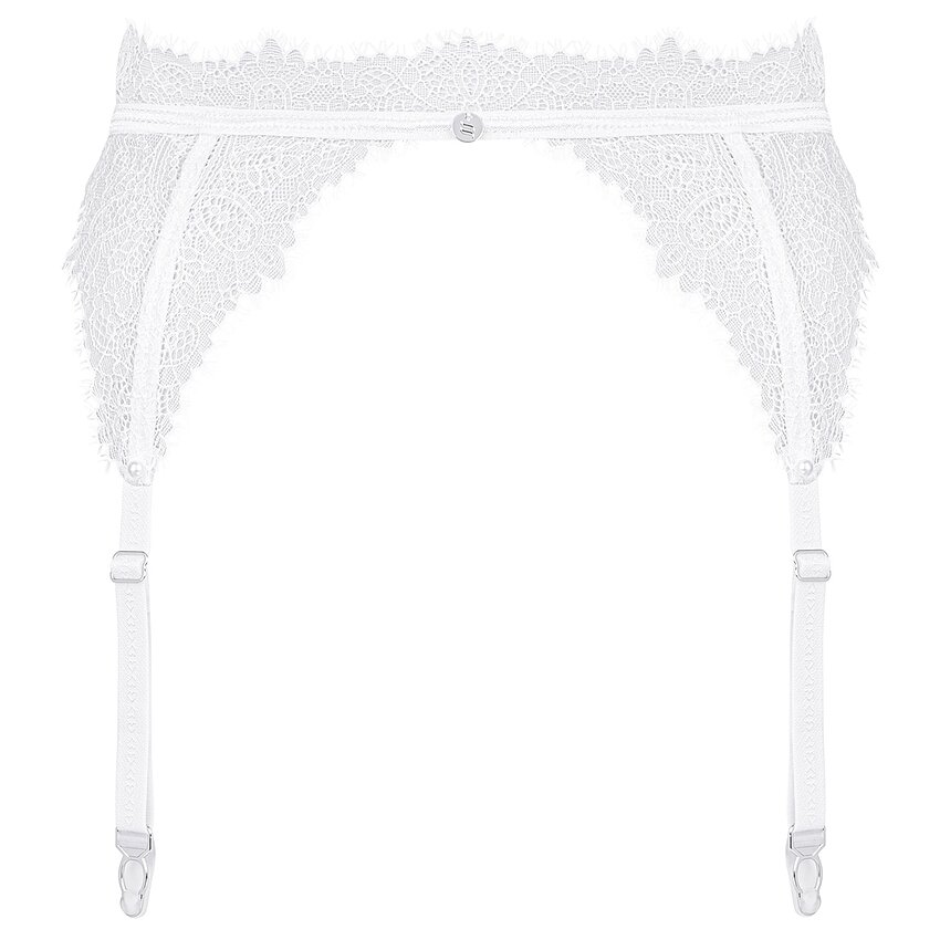 Portjartier Obsessive Bianelle Alb L-XL