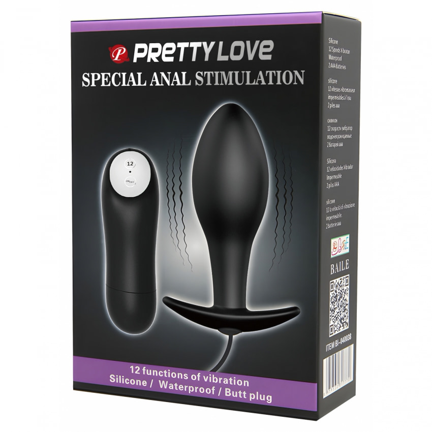Pretty Love Anal Stimulation Plug Negru
