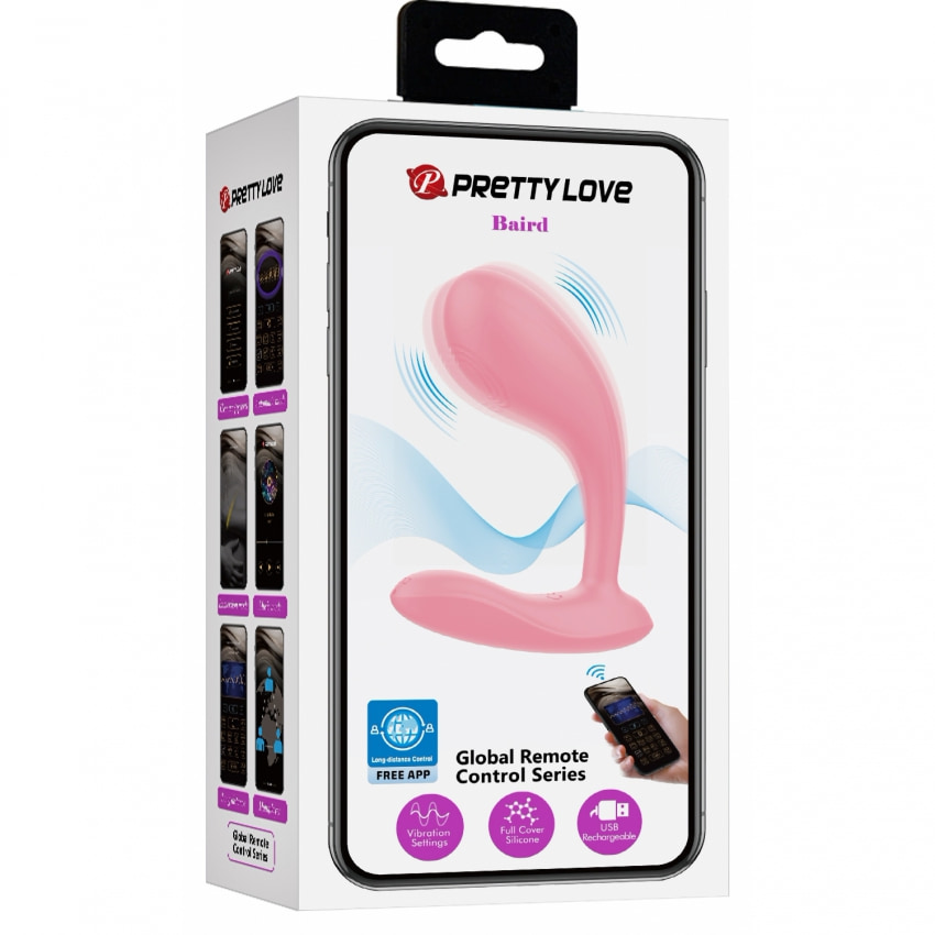 Pretty Love Baird: Vibrator Punctul G 12 Moduri Reîncărcabil Roz