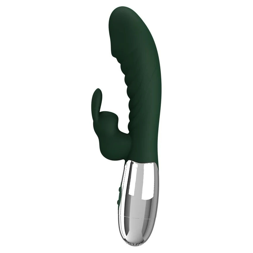 Pretty Love Naughty Bunny Green — 30 Moduri, Dublă Stimulare Verde