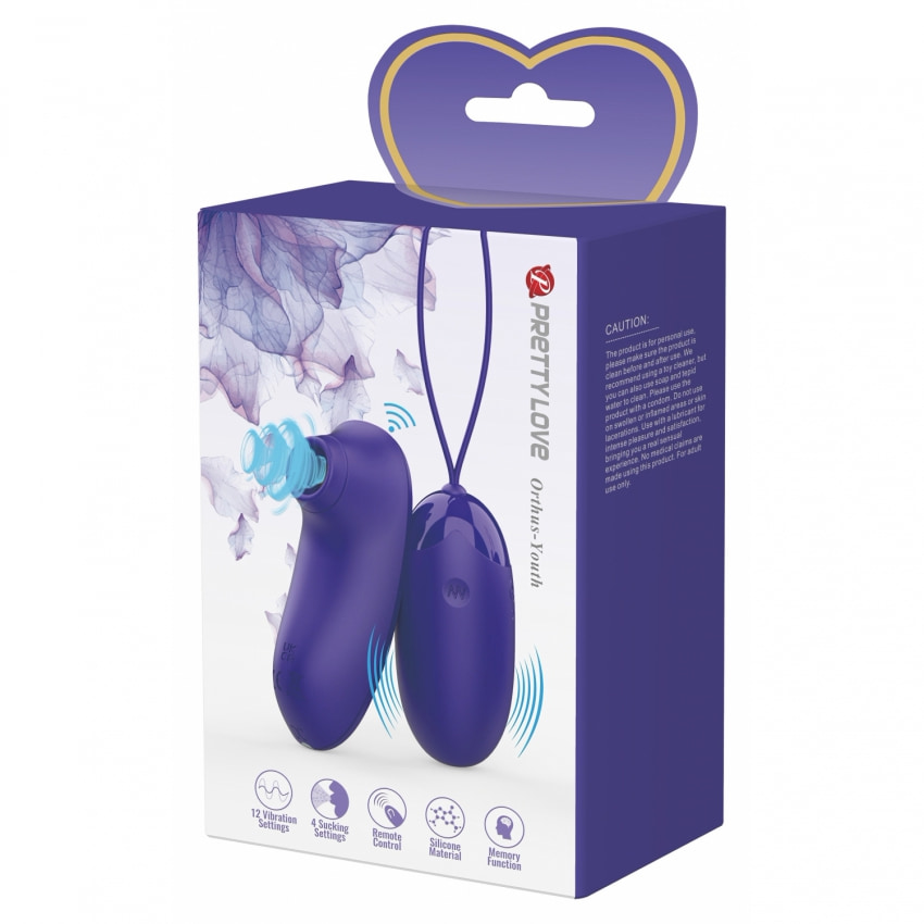 Pretty Love Orthus — Ou Vibrator 12 Funcții, Reîncărcabil Violet