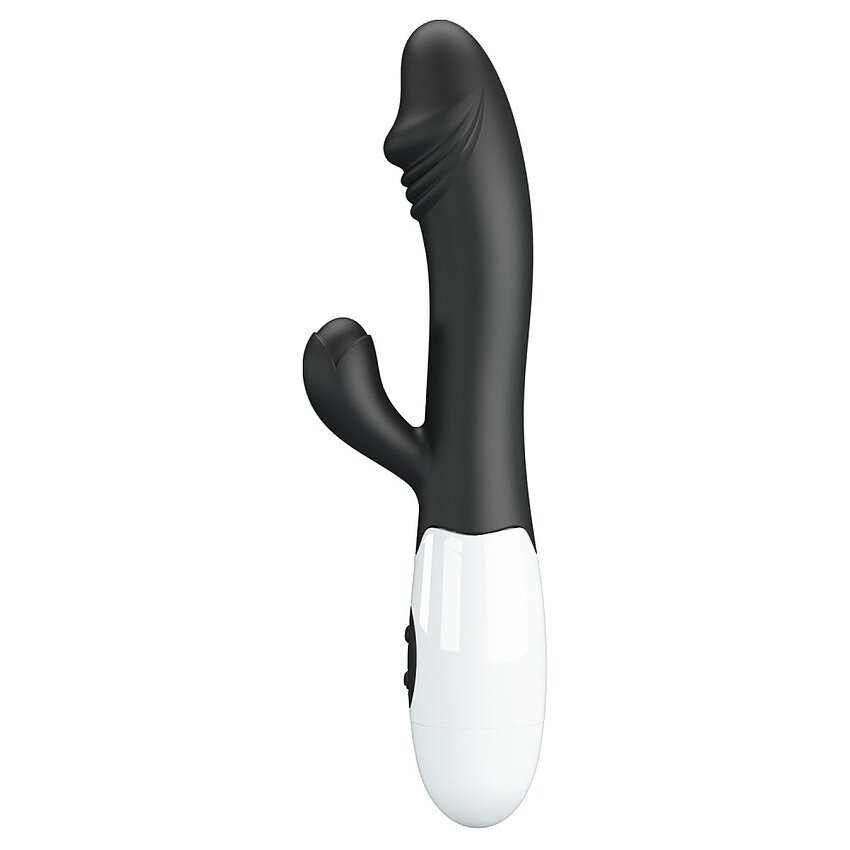 Pretty Love Snappy Black — Iepuraș Dual, 30 Moduri Negru