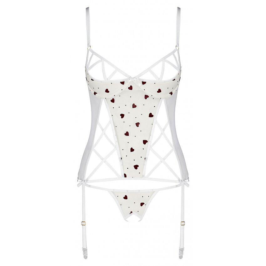 Corset Passion Lovelia Alb L-XL